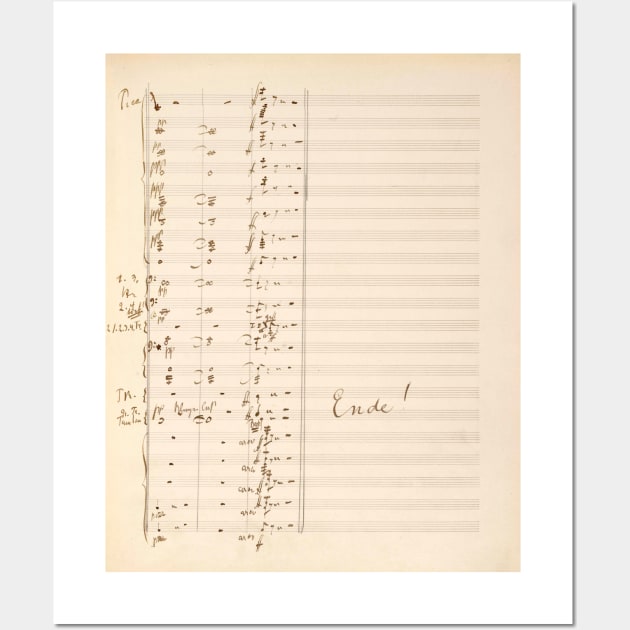 Mahler | The Song of Lament (Das klagende Lied) | Original manuscript score 2 (2 of 2) Wall Art by Musical design